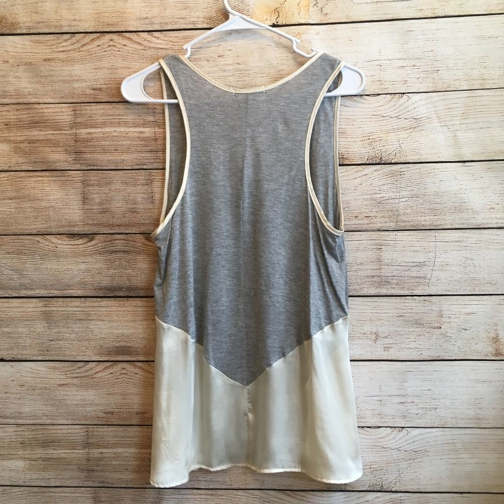 PLEIONE TANK TOP IN GRAY AND CREAM - Picture 4 of 5